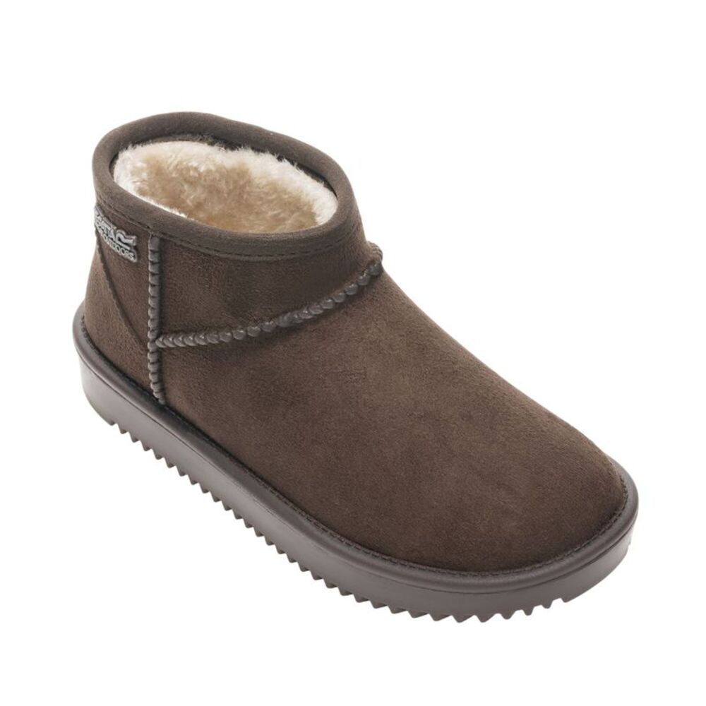 Regatta Childrens/Kids Risley Waterproof Winter Boots / Chocolate